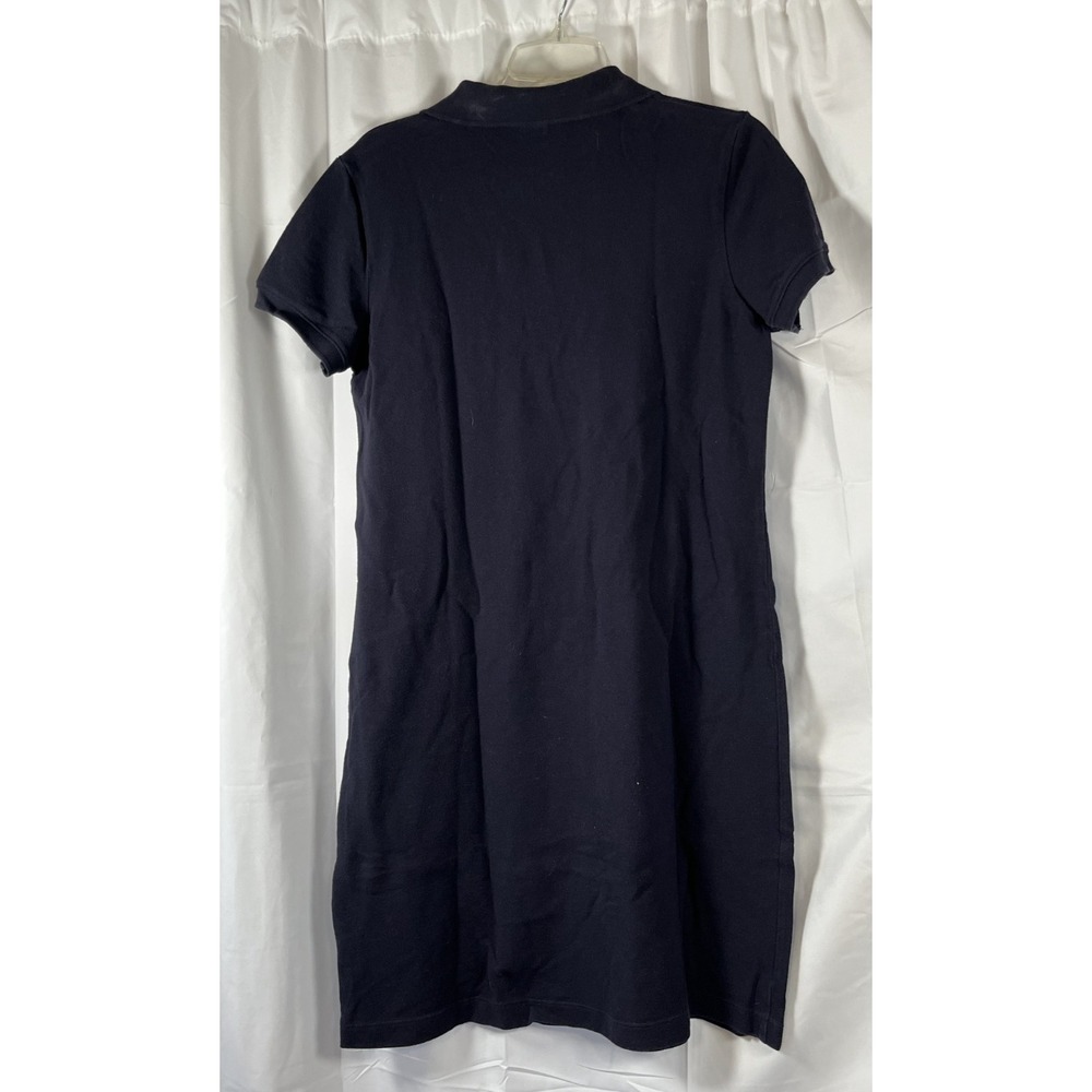 Lands' End Shirt Dress Women's Small 6P-8P Navy Blue Polo Short Sleeve Collared - Picture 4 of 13